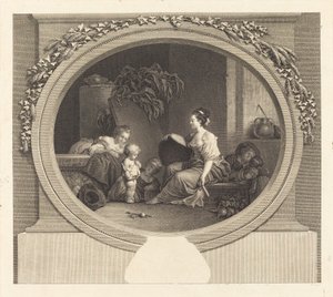 Dite dunque per favore da Nicolas Delaunay after Jean Honoré Fragonard