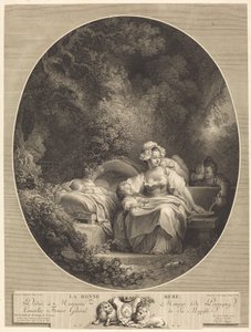 La buona madre da Nicolas Delaunay after Jean Honoré Fragonard