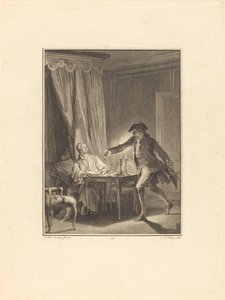 Ah! Giovane uomo al tuo benefattore da Nicolas Delaunay after Jean Michel Moreau