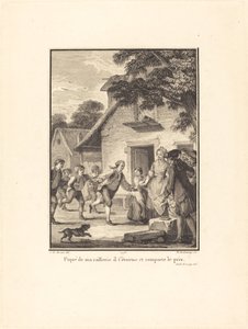 Punto dalla mia presa in giro, si sforza e vince il premio da Nicolas Delaunay after Jean Michel Moreau