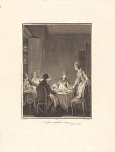 Sophie rimettiti da Nicolas Delaunay after Jean Michel Moreau