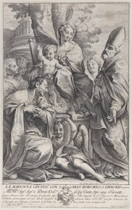Vergine e Bambino con San Liborio e Carlo Borromeo, 1693-95 da Nicolas Dorigny