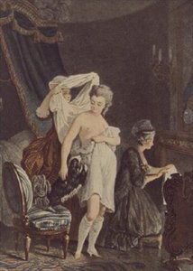 Vestirsi (incisione) da Nicolas Francois Regnault