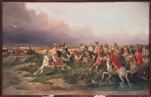 La falconeria dello zar Alessio I (detto il molto pacifico) da Nicolas Gregorovitch Svertschkoff