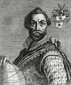 Ritratto di Francis Drake (1540-1596) da Nicolas II de Larmessin