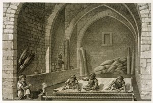 Tessitura di un tappeto, dal Volume II Arti e Mestieri di 