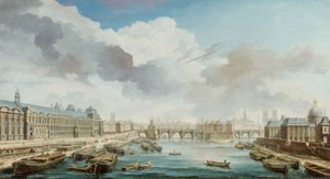 Le Louvre, le Pont-Neuf e il Collège des Quatre-Nations, 1755