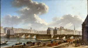 Le Pont-Neuf e la Cité, visti dal quai de Conti da Nicolas Jean Baptiste Raguenet