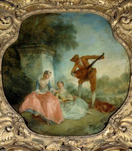 La lezione di musica Dipinto di Nicolas Lancret (1690-1743) XVIII secolo