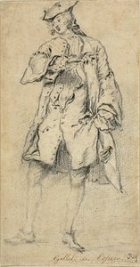 Giovane uomo in piedi da Nicolas Lancret