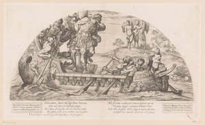 Ulisse sfida i canti delle Sirene da Nicolas Mignard