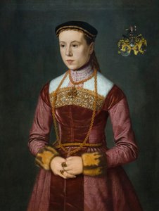 Susanna Stefan, moglie di Wolfgang Furter, primi anni 1560 da Nicolas Neufchatel