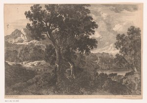 Paesaggio montano con alberi da Nicolas Perelle