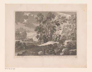 Cristo e i discepoli di Emmaus (serie di paesaggi con scene della vita di Cristo)
