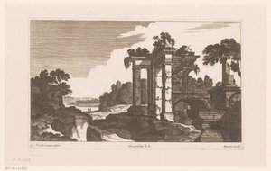 Paesaggio con rovine antiche da Nicolas Perelle
