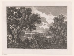 Paesaggio con alberi da Nicolas Perelle