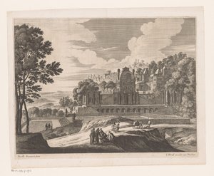 Paesaggio con castello da Nicolas Perelle