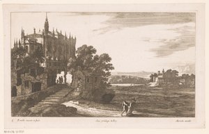 Paesaggio con cattedrale da Nicolas Perelle