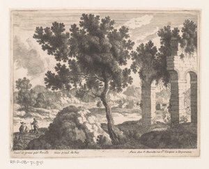 Paesaggio con rovine con archi da Nicolas Perelle