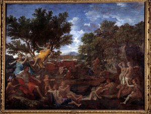 Apollo innamorato di Dafne da Nicolas Poussin