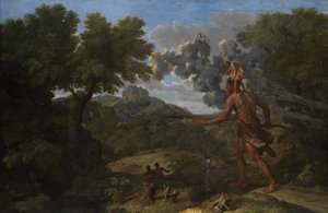 Orione cieco alla ricerca del sole nascente, 1658 da Nicolas Poussin