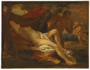 Giove e Antiope da Nicolas Poussin