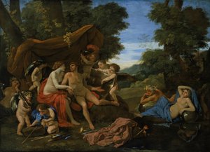 Marte e Venere da Nicolas Poussin
