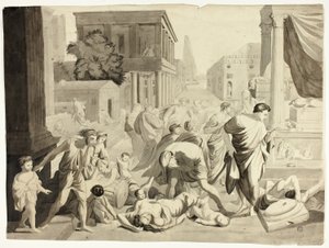 Peste di Ashtod da Nicolas Poussin