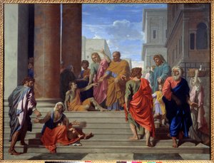 San Pietro e San Giovanni che guariscono lo zoppo da Nicolas Poussin