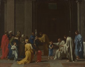 Sette sacramenti: Confermazione, ca 1637-1640 da Nicolas Poussin