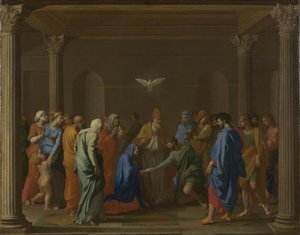 I sette sacramenti: Matrimonio, ca 1637-1640 da Nicolas Poussin