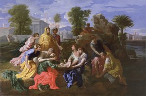 Il ritrovamento di Mosè da Nicolas Poussin