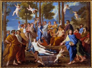 Il Parnaso. Le muse Calliope da Nicolas Poussin