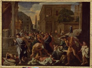 La peste di Asdod, o I Filistei colpiti dalla peste, 1630-31 da Nicolas Poussin