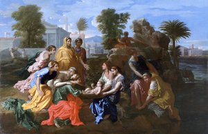 Il ritrovamento di Mosè da Nicolas Poussin