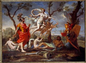 Venere arma Enea da Nicolas Poussin