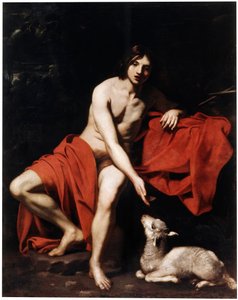 San Giovanni Battista nel deserto, c1615-c1620 da Nicolas Regnier