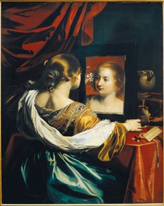 Vanità, Donna allo specchio