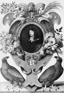 Ritratto di Jean-Baptiste Colbert, statista francese, incisione di Nicolas Robert da Nicolas Robert