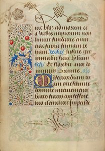 Pagina di testo decorata da Nicolas Spierinc