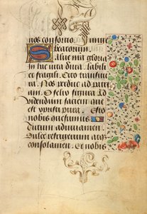 Pagina di testo decorata da Nicolas Spierinc