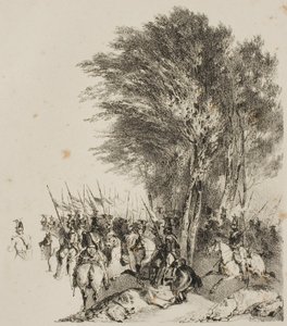 Lancieri in marcia