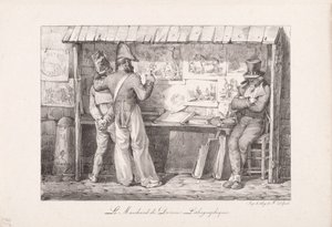 Il venditore di litografie da Nicolas Toussaint Charlet