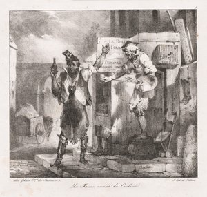Schizzi litografici di Charlet: Forma prima del colore, 1823