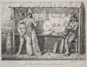 Il venditore di litografie da Nicolas Toussaint Charlet