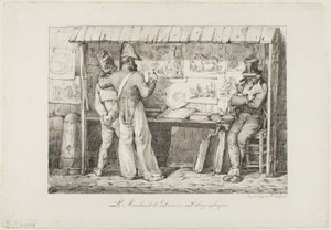 Il venditore di litografie da Nicolas Toussaint Charlet