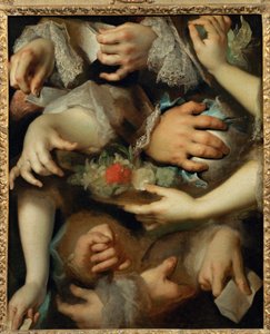 Studio di mani c.1715 ... da Nicolas de (workshop) Largilliere