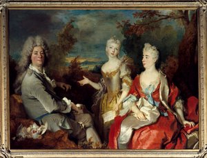 Ritratto di famiglia precedentemente noto come ritratto del pittore, sua moglie e sua figlia da Nicolas de Largillière