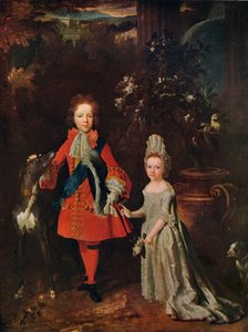 James Francis Edward Stuart 1688-1765, Louisa Maria Theresa Stuart 1692-1712, 1695, 1915 da Nicolas de Largillière