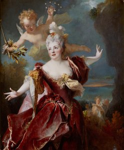 Ritratto di Marie Anne de Châteauneuf, detta Mademoiselle Duclos, nel ruolo di Arianna, ca 1712 da Nicolas de Largillière